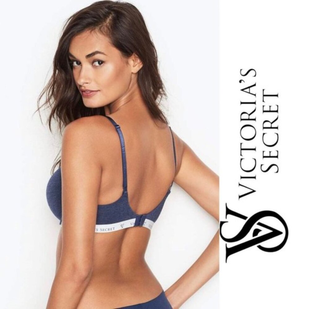 Victoria's Secret | Navy Cotton Wireless Bra | Size 36D